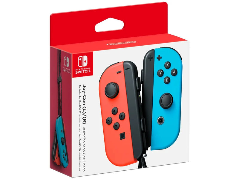 Controle Nintendo Switch Joy-Con, Vermelho e Azul